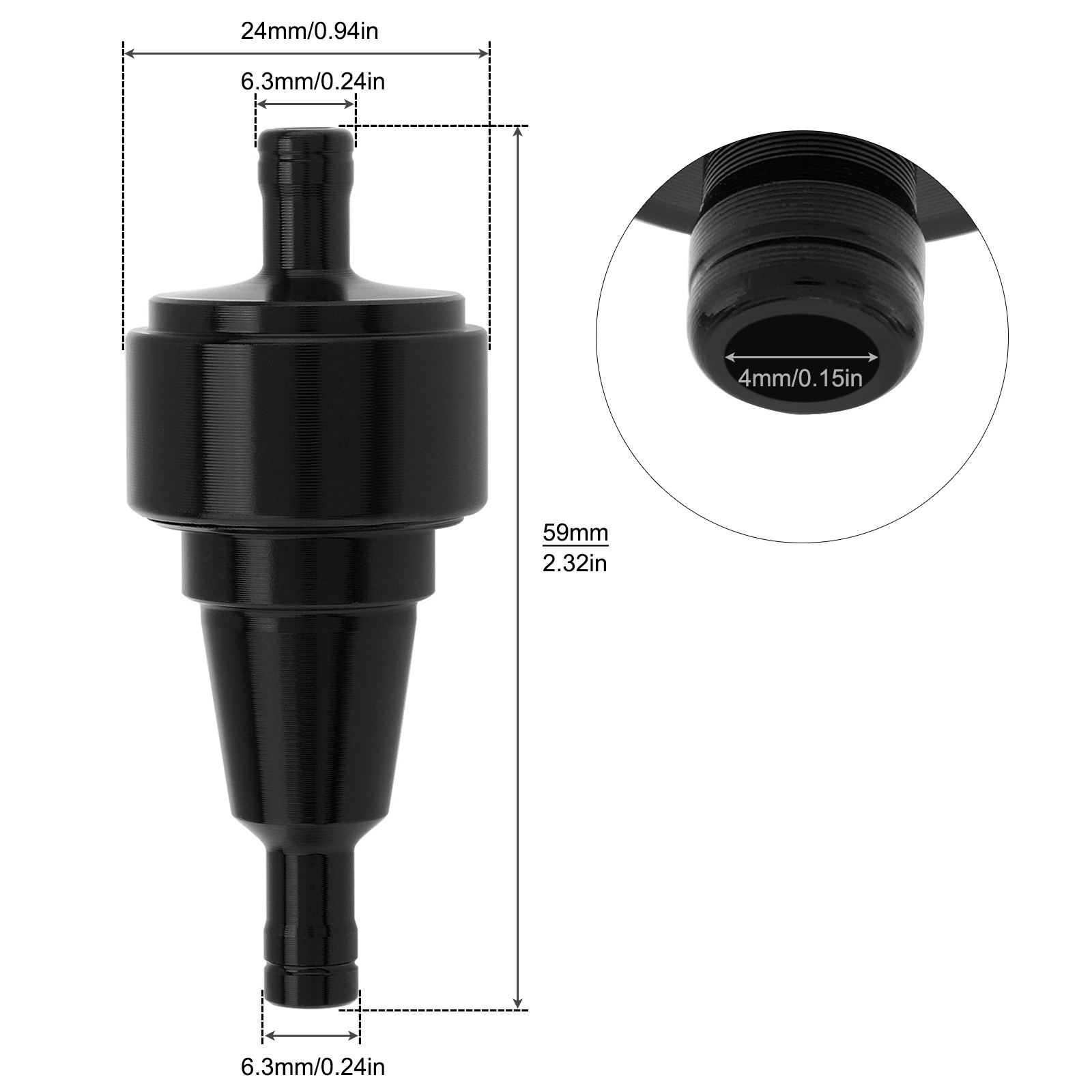 1/4인치, 6mm, 오토바이용 연료 필터, 자동차용, - Motorcycle Oil Filter 리뷰 및 가격