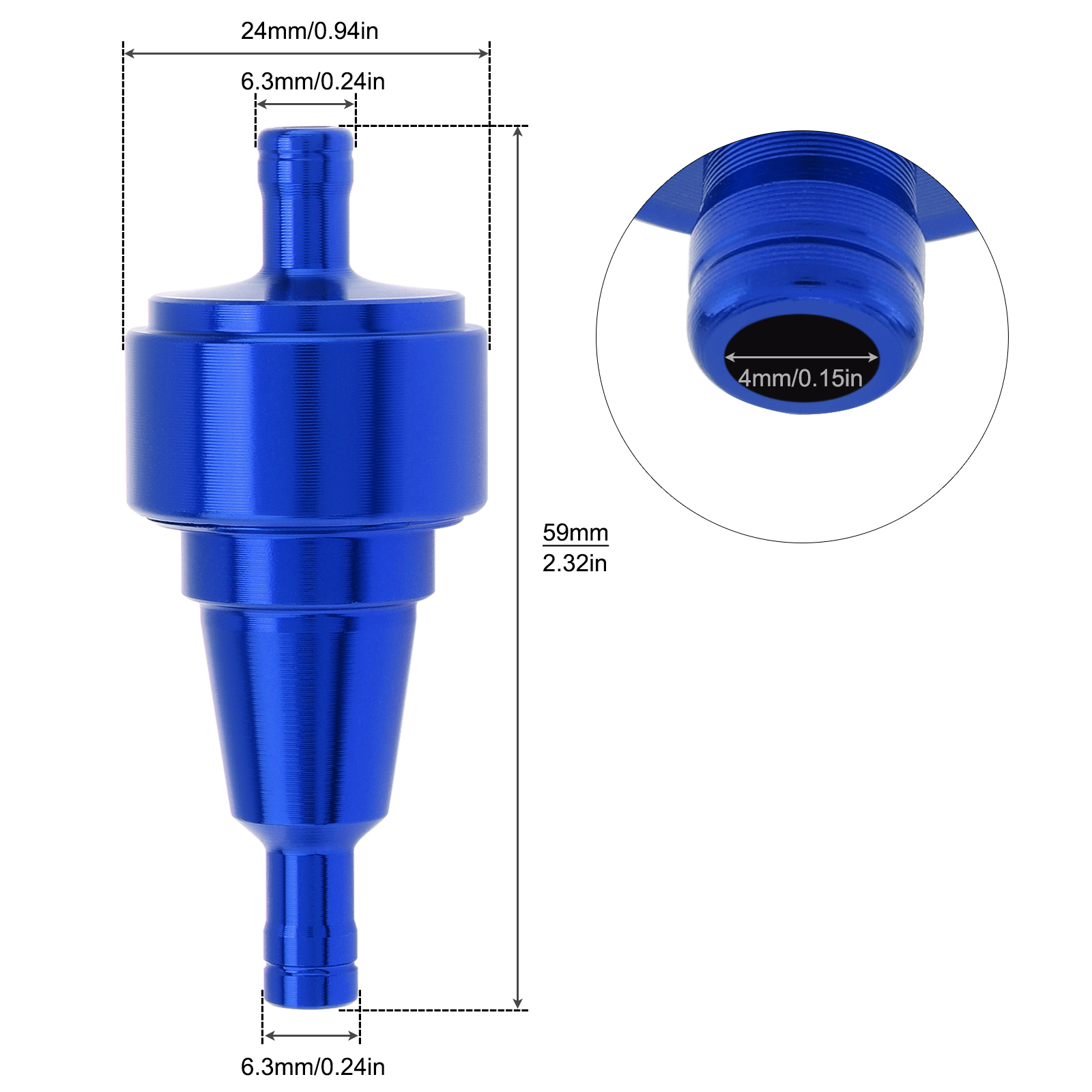 1/4인치, 6mm, 오토바이용 연료 필터, 자동차용, - Motorcycle Oil Filter 리뷰 및 가격